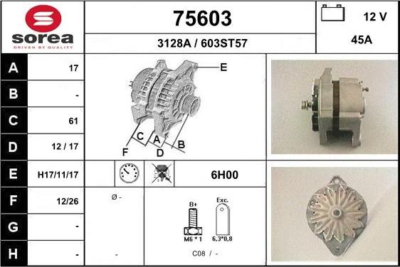 EAI 75603 - Alternatore autozon.pro