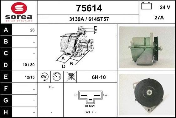 EAI 75614 - Alternatore autozon.pro