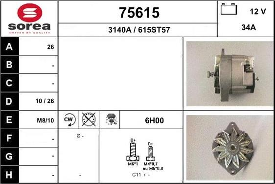 EAI 75615 - Alternatore autozon.pro