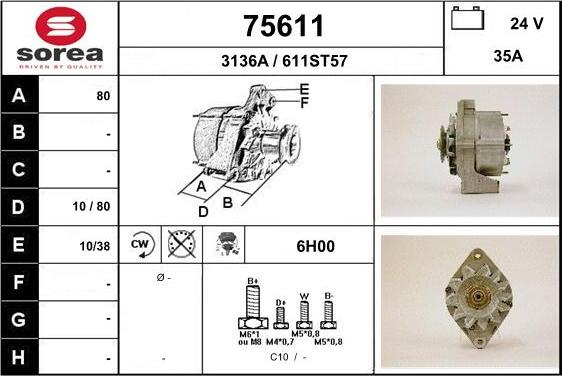 EAI 75611 - Alternatore autozon.pro