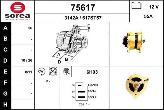 EAI 75617 - Alternatore autozon.pro