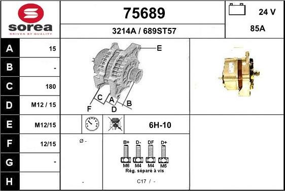 EAI 75689 - Alternatore autozon.pro