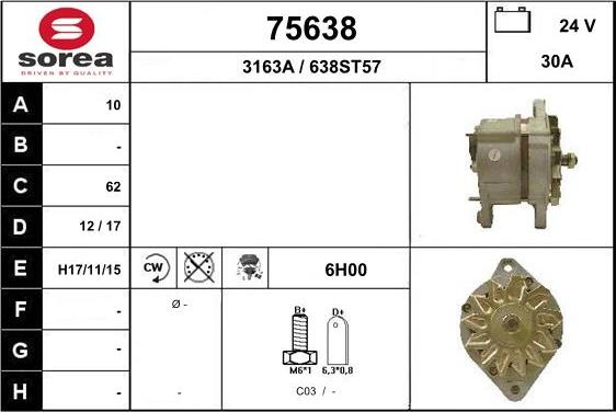 EAI 75638 - Alternatore autozon.pro