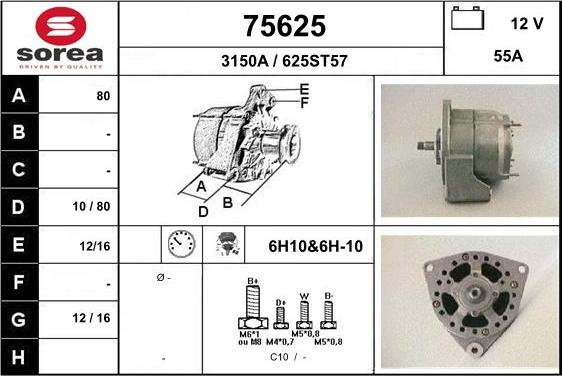 EAI 75625 - Alternatore autozon.pro