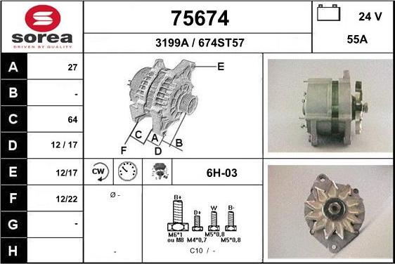 EAI 75674 - Alternatore autozon.pro