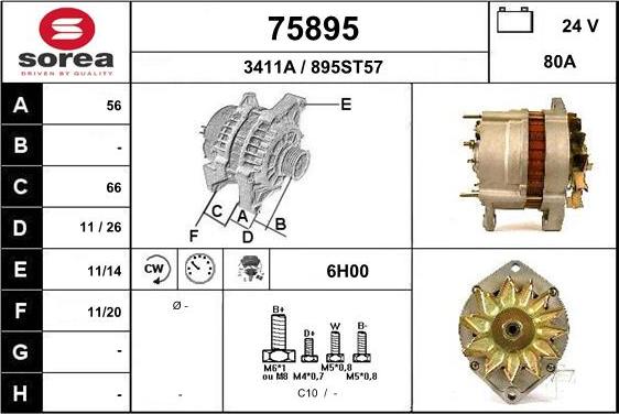 EAI 75895 - Alternatore autozon.pro