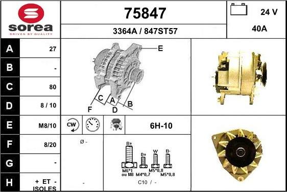 EAI 75847 - Alternatore autozon.pro