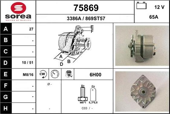 EAI 75869 - Alternatore autozon.pro