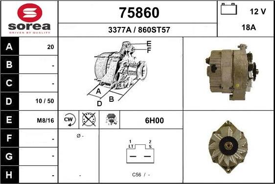 EAI 75860 - Alternatore autozon.pro