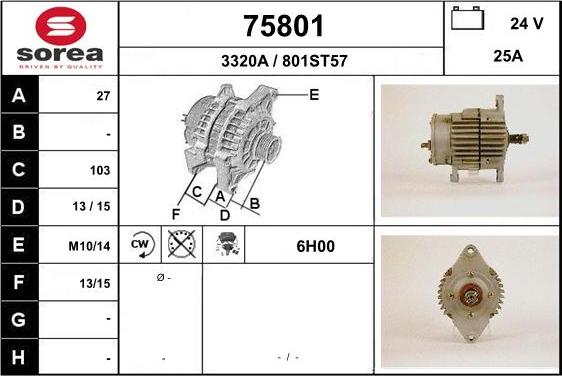 EAI 75801 - Alternatore autozon.pro