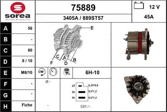 EAI 75889 - Alternatore autozon.pro