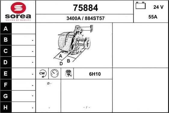 EAI 75884 - Alternatore autozon.pro