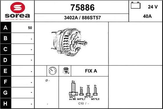 EAI 75886 - Alternatore autozon.pro