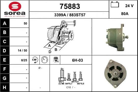 EAI 75883 - Alternatore autozon.pro