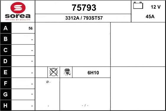 EAI 75793 - Alternatore autozon.pro