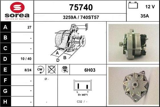 EAI 75740 - Alternatore autozon.pro