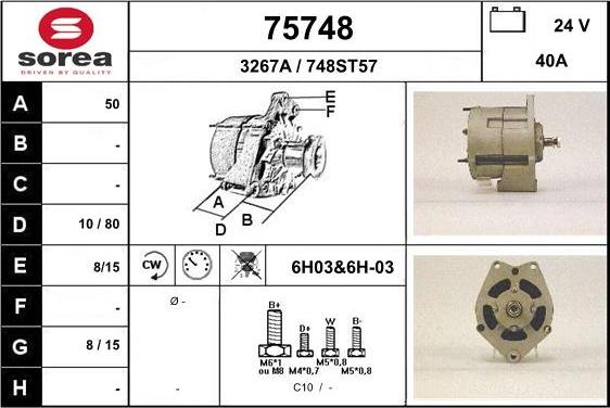 EAI 75748 - Alternatore autozon.pro