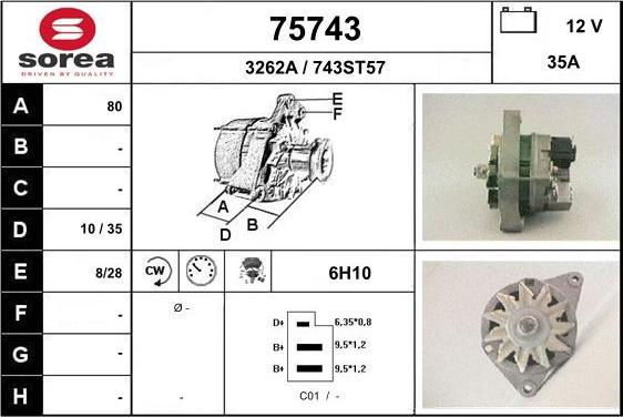 EAI 75743 - Alternatore autozon.pro