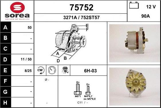 EAI 75752 - Alternatore autozon.pro