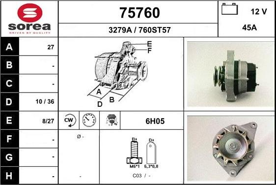 EAI 75760 - Alternatore autozon.pro