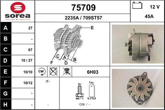 EAI 75709 - Alternatore autozon.pro