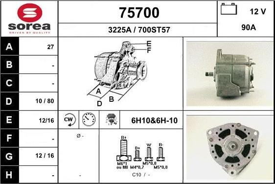 EAI 75700 - Alternatore autozon.pro