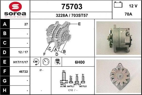 EAI 75703 - Alternatore autozon.pro