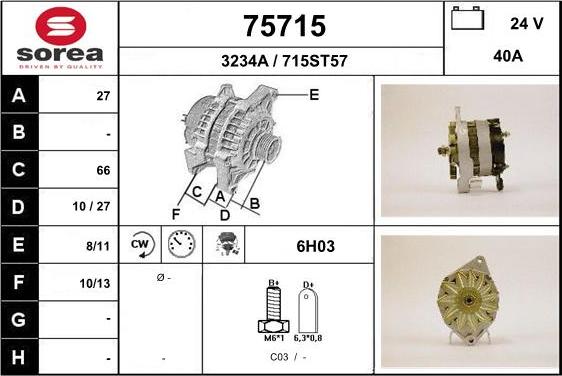 EAI 75715 - Alternatore autozon.pro