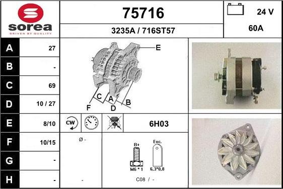 EAI 75716 - Alternatore autozon.pro