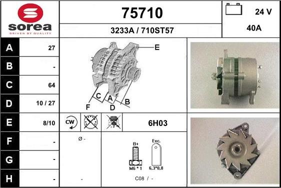 EAI 75710 - Alternatore autozon.pro