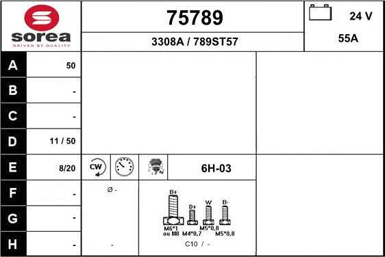 EAI 75789 - Alternatore autozon.pro