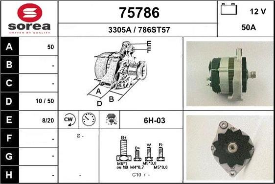 EAI 75786 - Alternatore autozon.pro