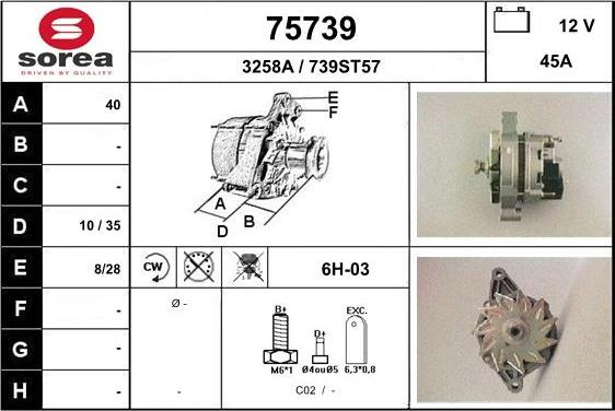 EAI 75739 - Alternatore autozon.pro