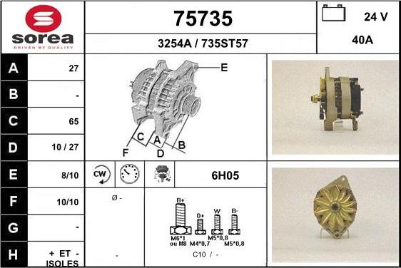 EAI 75735 - Alternatore autozon.pro