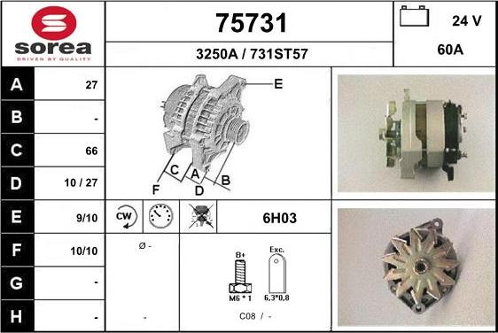 EAI 75731 - Alternatore autozon.pro