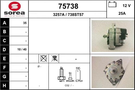 EAI 75738 - Alternatore autozon.pro