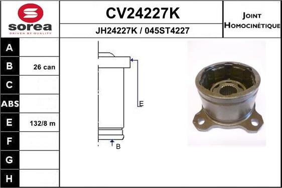 EAI CV24227K - Kit giunti, Semiasse autozon.pro