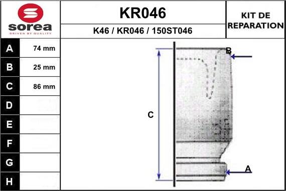 EAI KR046 - Cuffia, Semiasse autozon.pro