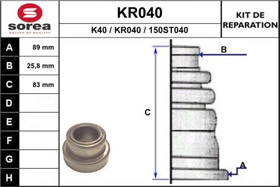 EAI KR040 - Cuffia, Semiasse autozon.pro