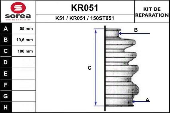 EAI KR051 - Cuffia, Semiasse autozon.pro