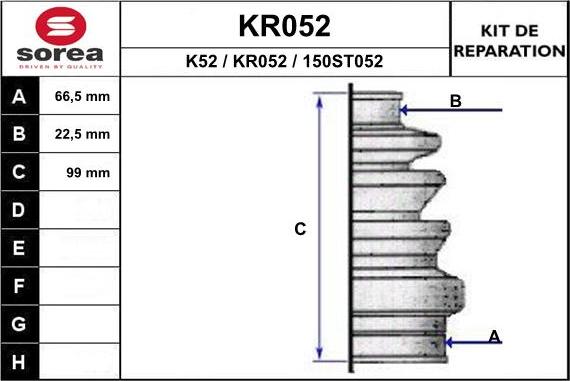 EAI KR052 - Cuffia, Semiasse autozon.pro