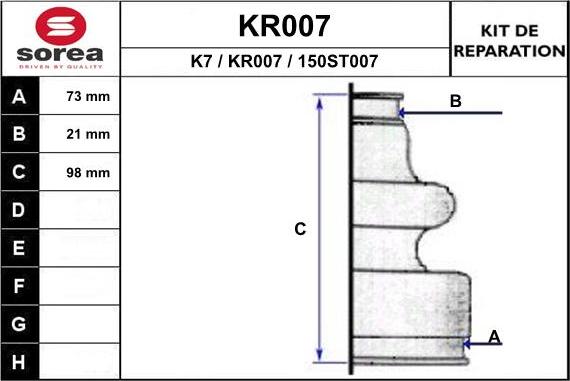 EAI KR007 - Cuffia, Semiasse autozon.pro