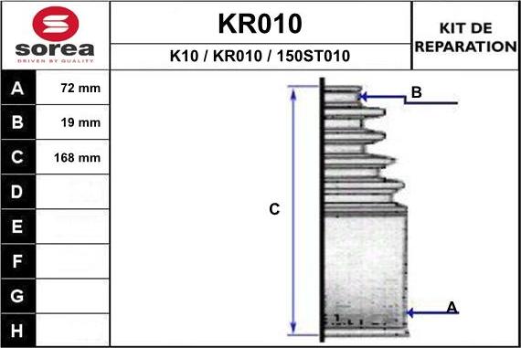 EAI KR010 - Cuffia, Semiasse autozon.pro