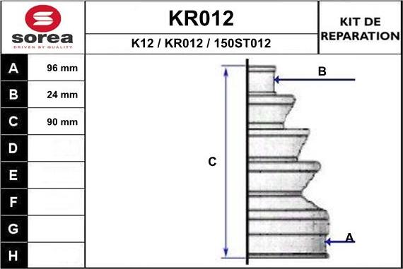 EAI KR012 - Cuffia, Semiasse autozon.pro