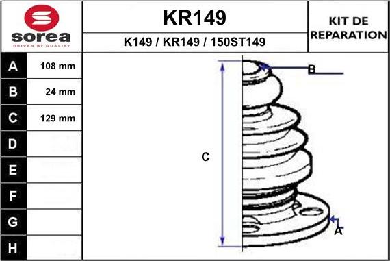 EAI KR149 - Cuffia, Semiasse autozon.pro