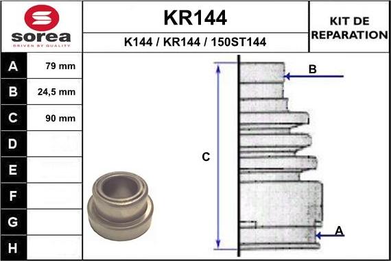 EAI KR144 - Cuffia, Semiasse autozon.pro