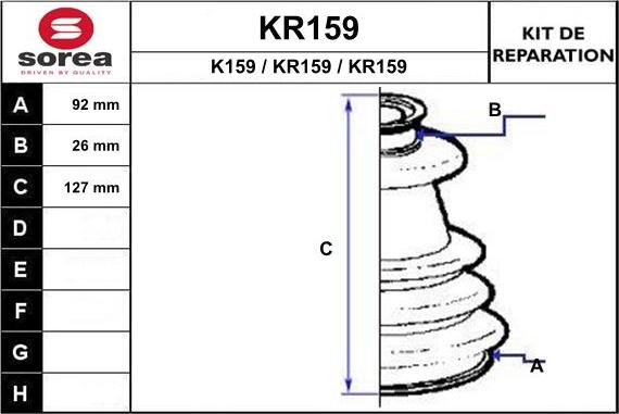 EAI KR159 - Cuffia, Semiasse autozon.pro