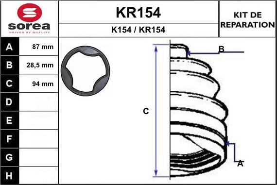 EAI KR154 - Cuffia, Semiasse autozon.pro