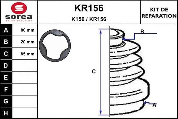 EAI KR156 - Cuffia, Semiasse autozon.pro