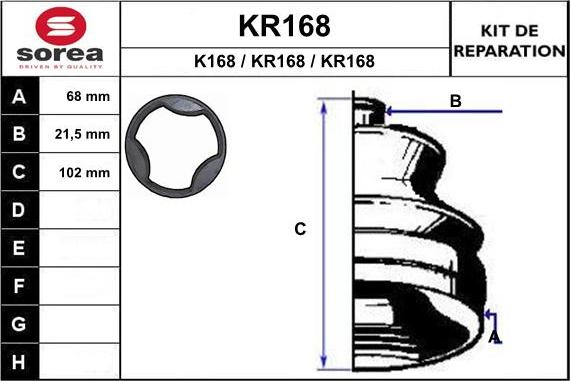 EAI KR168 - Cuffia, Semiasse autozon.pro